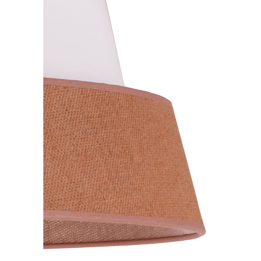 Duolla - Подвесная люстра GALAXY 1xE27/15W/230V диаметр 50 см коричневый/белый