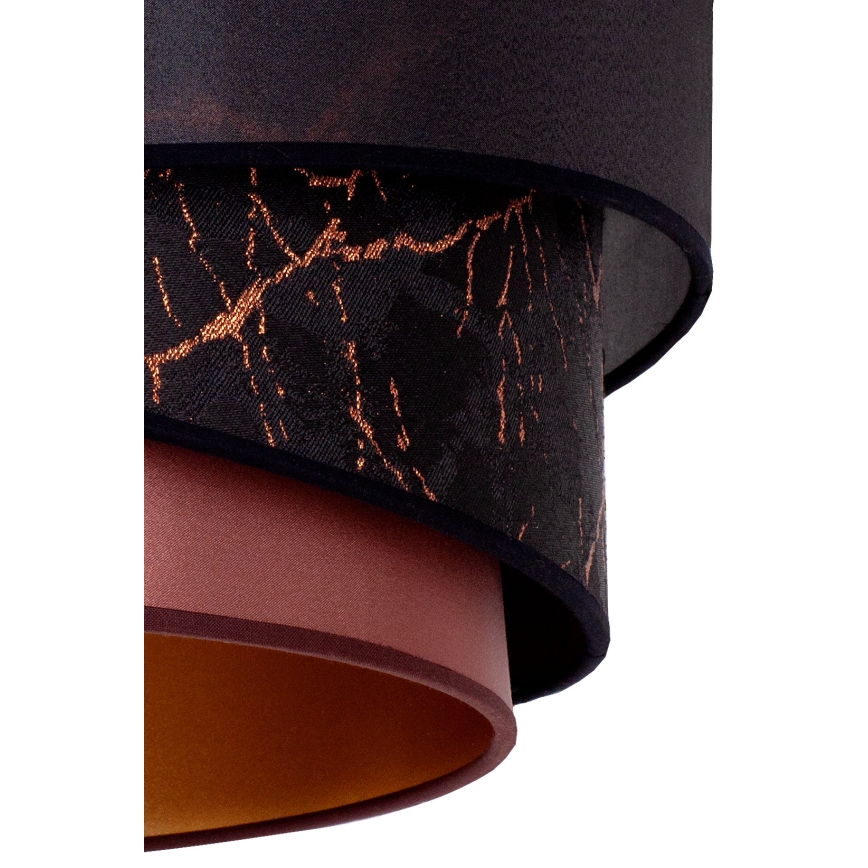 Duolla - Подвесная люстра KOBO 1xE27/15W/230V диаметр 45 см черный/бордовый/золотистый