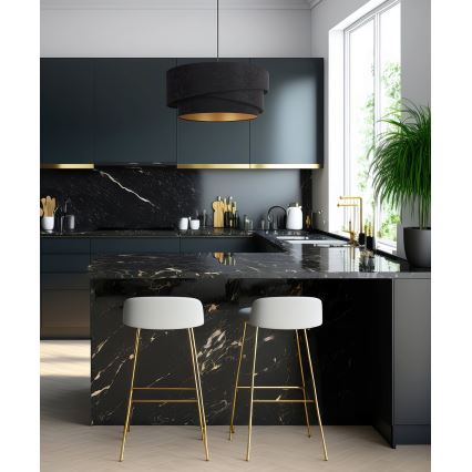 Duolla - Подвесная люстра KOBO 1xE27/15W/230V диаметр 45 см черный/золотистый