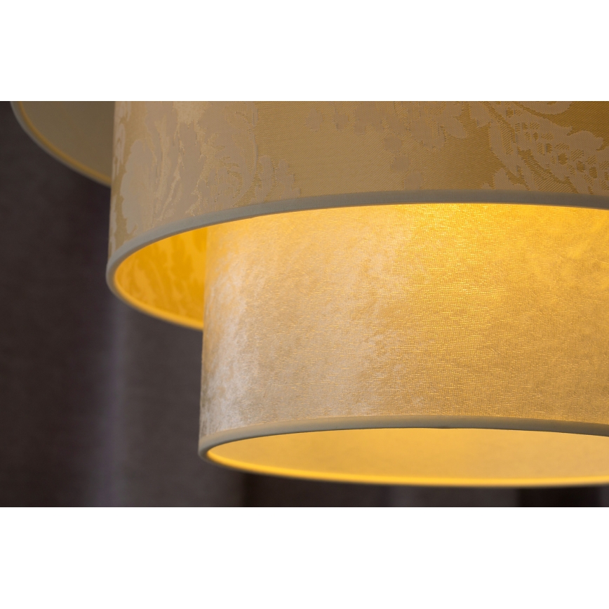 Duolla - Подвесная люстра LUNETA 1xE27/40W/230V диаметр 45 см кремовый