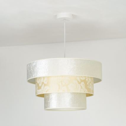 Duolla - Подвесная люстра LUNETA 1xE27/40W/230V диаметр 45 см кремовый