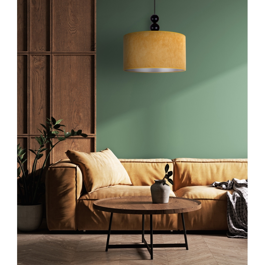 Duolla - Подвесная люстра LYON 1xE27/15W/230V диаметр 40 см желтый