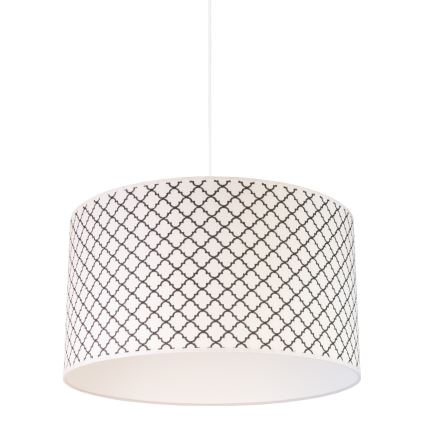 Duolla - Подвесная люстра MAROKO 1xE27/40W/230V диаметр 45 см белый/черный