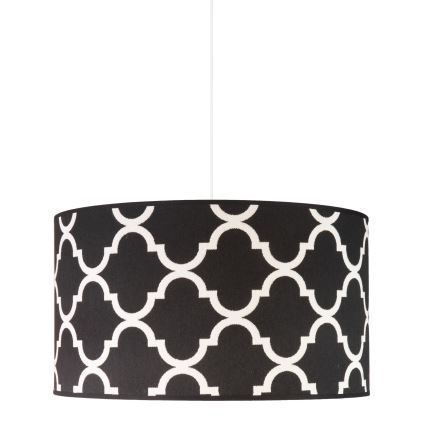 Duolla - Подвесная люстра MAROKO 1xE27/40W/230V диаметр 45 см черный/белый