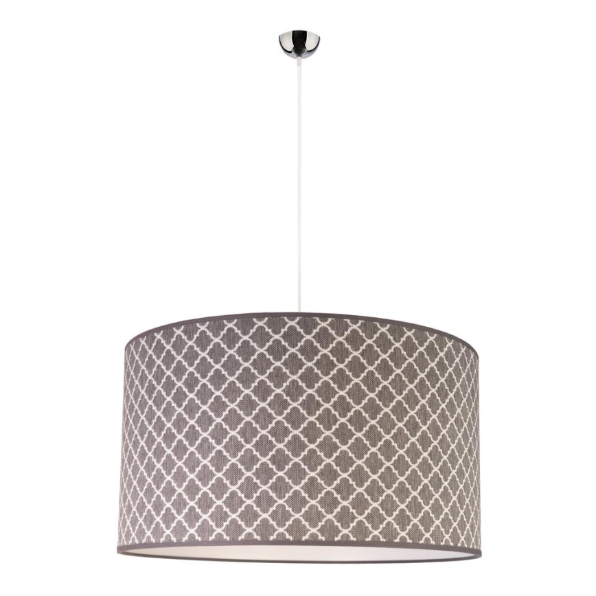 Duolla - Подвесная люстра MAROKO 1xE27/40W/230V диаметр 45 см серый