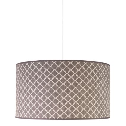 Duolla - Подвесная люстра MAROKO 1xE27/40W/230V диаметр 45 см серый