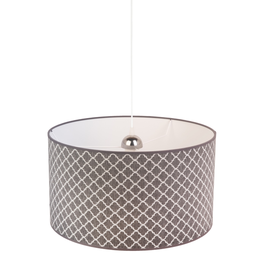 Duolla - Подвесная люстра MAROKO 1xE27/40W/230V диаметр 45 см серый