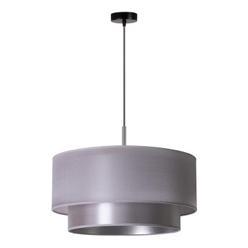 Duolla - Подвесная люстра NANTES 1xE27/15W/230V диаметр 45 см серебряный