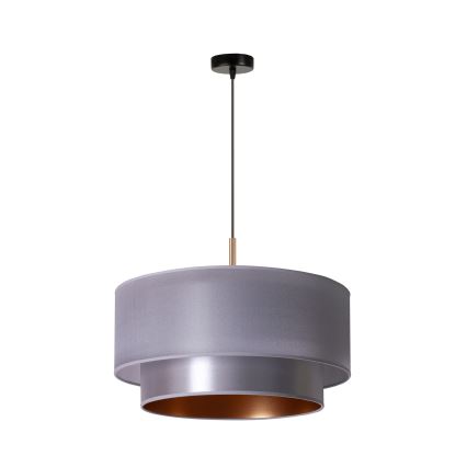 Duolla - Подвесная люстра NANTES 1xE27/15W/230V диаметр 45 см серебряный/медь