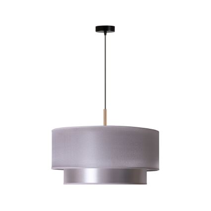 Duolla - Подвесная люстра NANTES 1xE27/15W/230V диаметр 45 см серебряный/медь