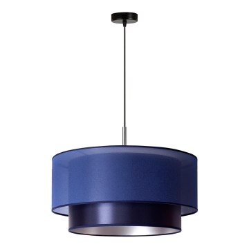 Duolla - Подвесная люстра NANTES 1xE27/15W/230V диаметр 45 см синий/серебряный