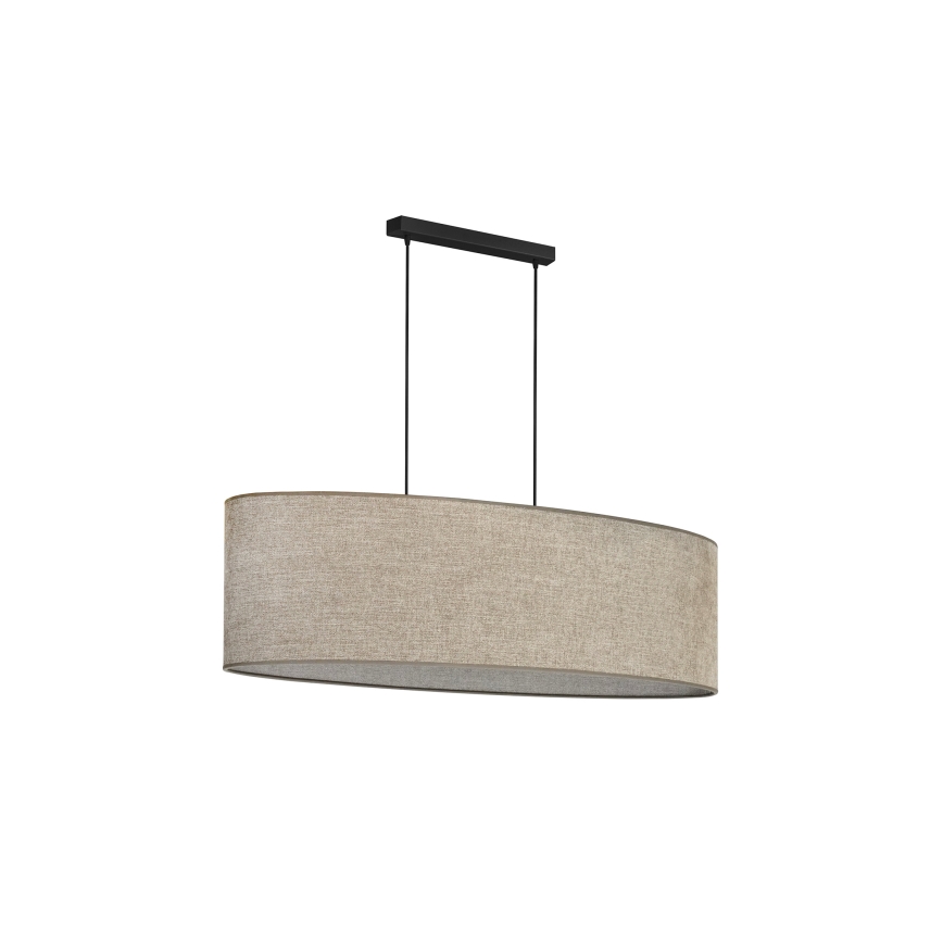Duolla - Подвесная люстра OVAL 2xE27/15W/230V коричневый