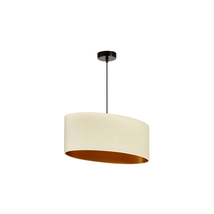 Duolla - Подвесная люстра OVAL VEGAN 1xE27/15W/230V кремовый