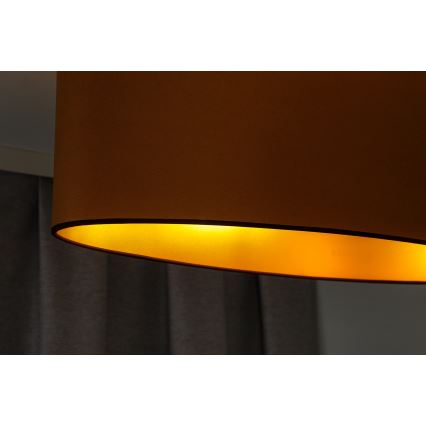 Duolla - Подвесная люстра OVAL VEGAN 2xE27/15W/230V коричневый