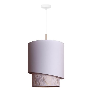 Duolla - Подвесная люстра PARIS 1xE27/15W/230V диаметр 40 см белый/бежевый