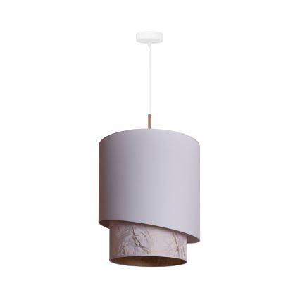 Duolla - Подвесная люстра PARIS 1xE27/15W/230V диаметр 40 см белый/бежевый