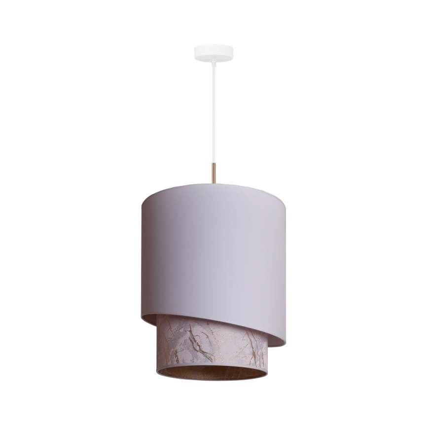 Duolla - Подвесная люстра PARIS 1xE27/15W/230V диаметр 40 см белый/бежевый