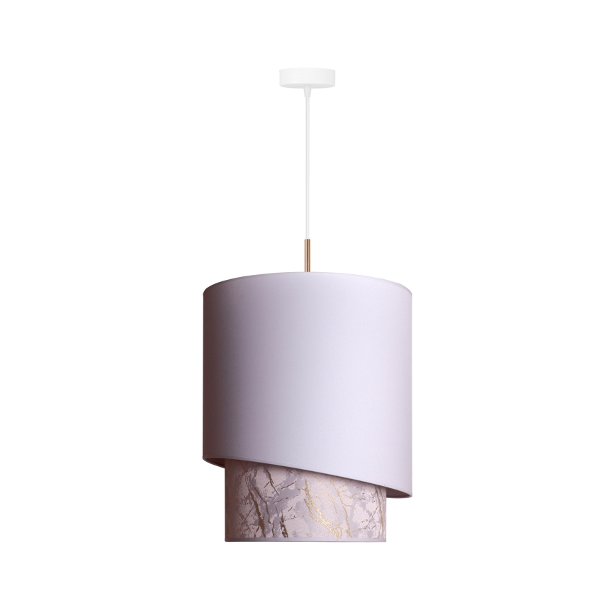 Duolla - Подвесная люстра PARIS 1xE27/15W/230V диаметр 40 см белый/бежевый