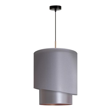 Duolla - Подвесная люстра PARIS 1xE27/15W/230V диаметр 40 см серебряный/золотой