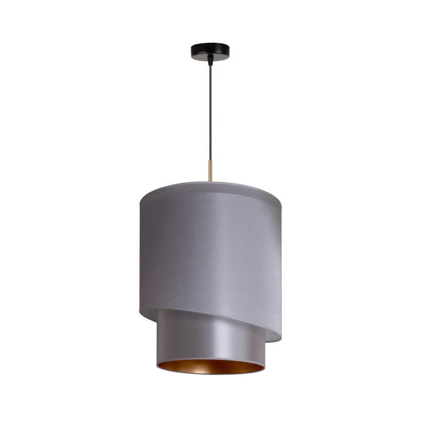 Duolla - Подвесная люстра PARIS 1xE27/15W/230V диаметр 40 см серебряный/золотой
