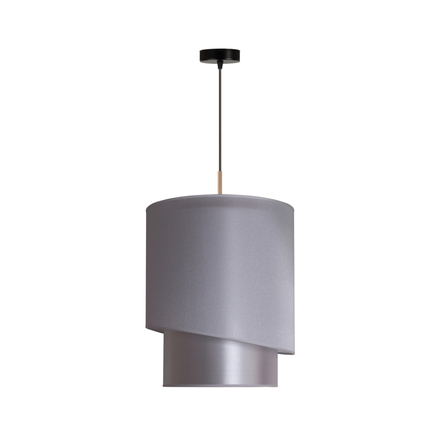 Duolla - Подвесная люстра PARIS 1xE27/15W/230V диаметр 40 см серебряный/золотой