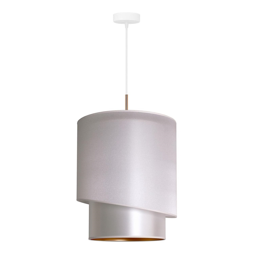 Duolla - Подвесная люстра PARIS 1xE27/15W/230V диаметр 40 см серебряный/золотой