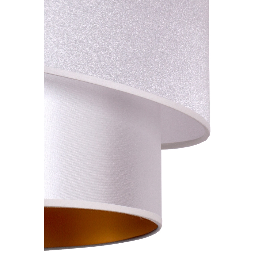 Duolla - Подвесная люстра PARIS 1xE27/15W/230V диаметр 40 см серебряный/золотой