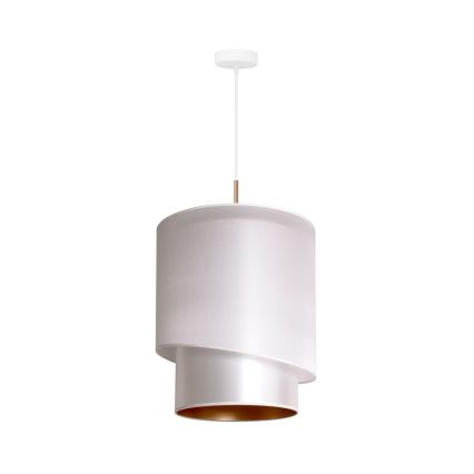 Duolla - Подвесная люстра PARIS 1xE27/15W/230V диаметр 40 см серебряный/золотой