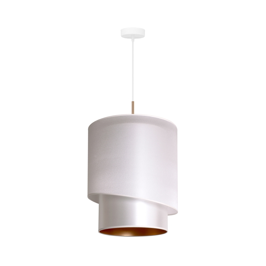 Duolla - Подвесная люстра PARIS 1xE27/15W/230V диаметр 40 см серебряный/золотой