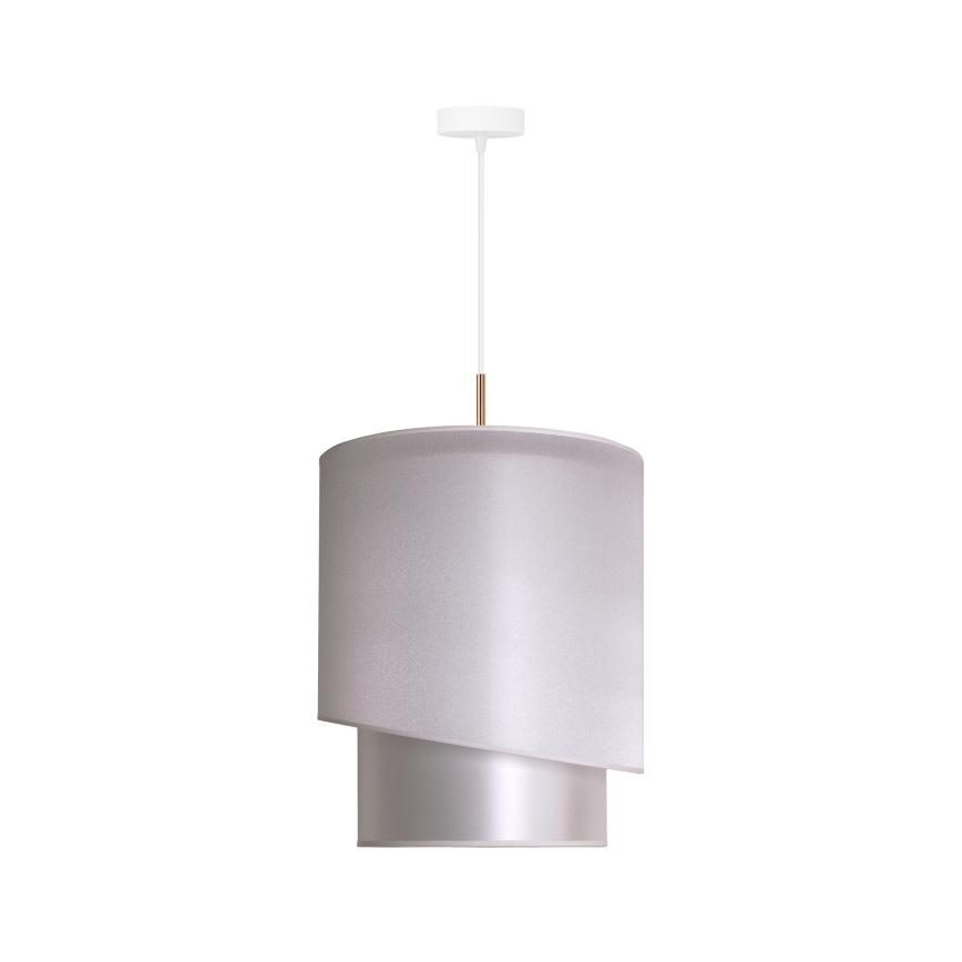 Duolla - Подвесная люстра PARIS 1xE27/15W/230V диаметр 40 см серебряный/золотой