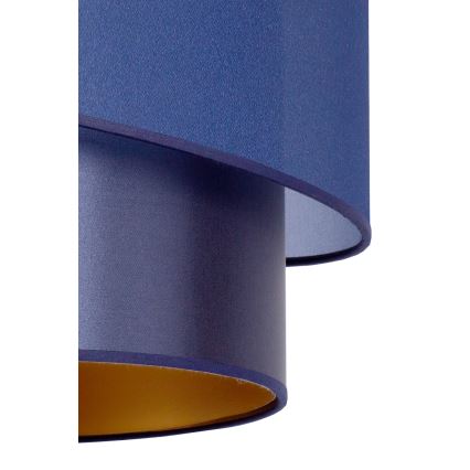 Duolla - Подвесная люстра PARIS 1xE27/15W/230V диаметр 40 см синий/золотой