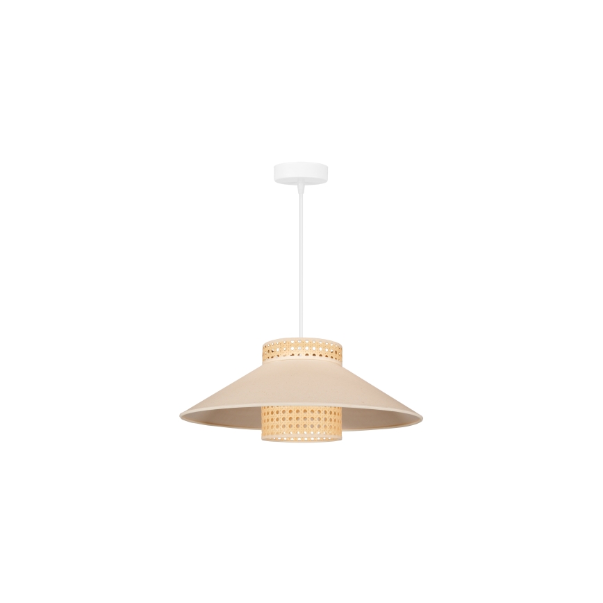 Duolla - Подвесная люстра RIO RATTAN 1xE27/15W/230V диаметр 45 см бежевый/ротанг