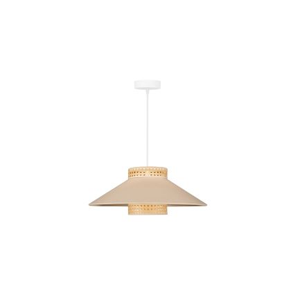 Duolla - Подвесная люстра RIO RATTAN 1xE27/15W/230V диаметр 45 см бежевый/ротанг