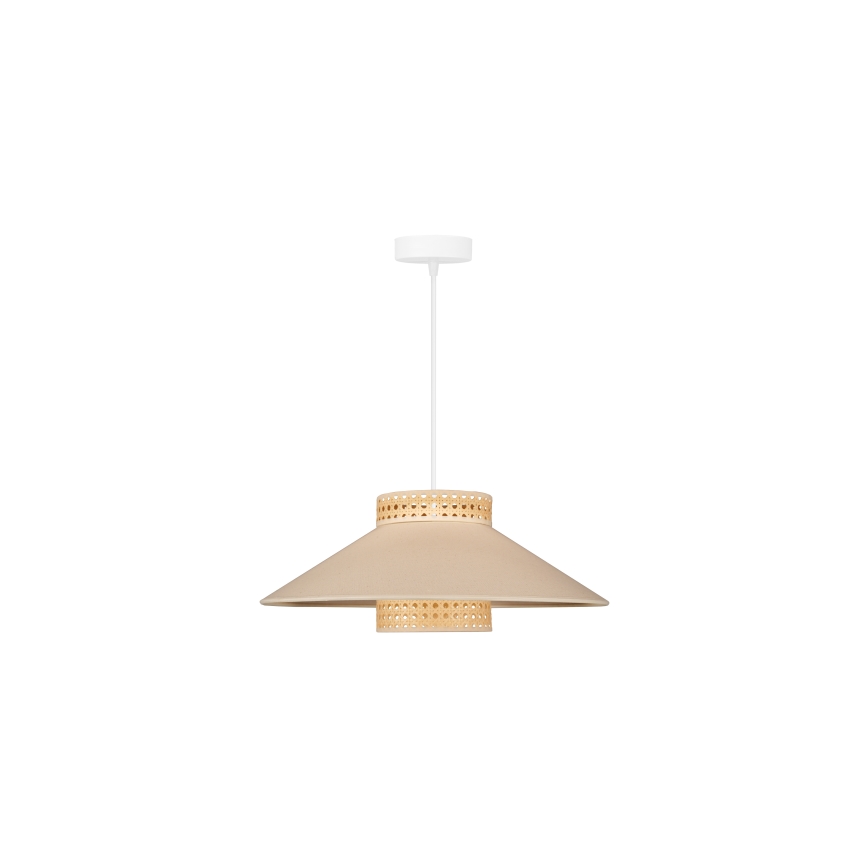 Duolla - Подвесная люстра RIO RATTAN 1xE27/15W/230V диаметр 45 см бежевый/ротанг