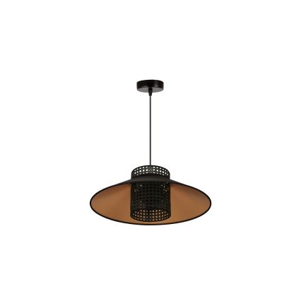 Duolla - Подвесная люстра RIO RATTAN 1xE27/15W/230V диаметр 45 см черный/золотистый