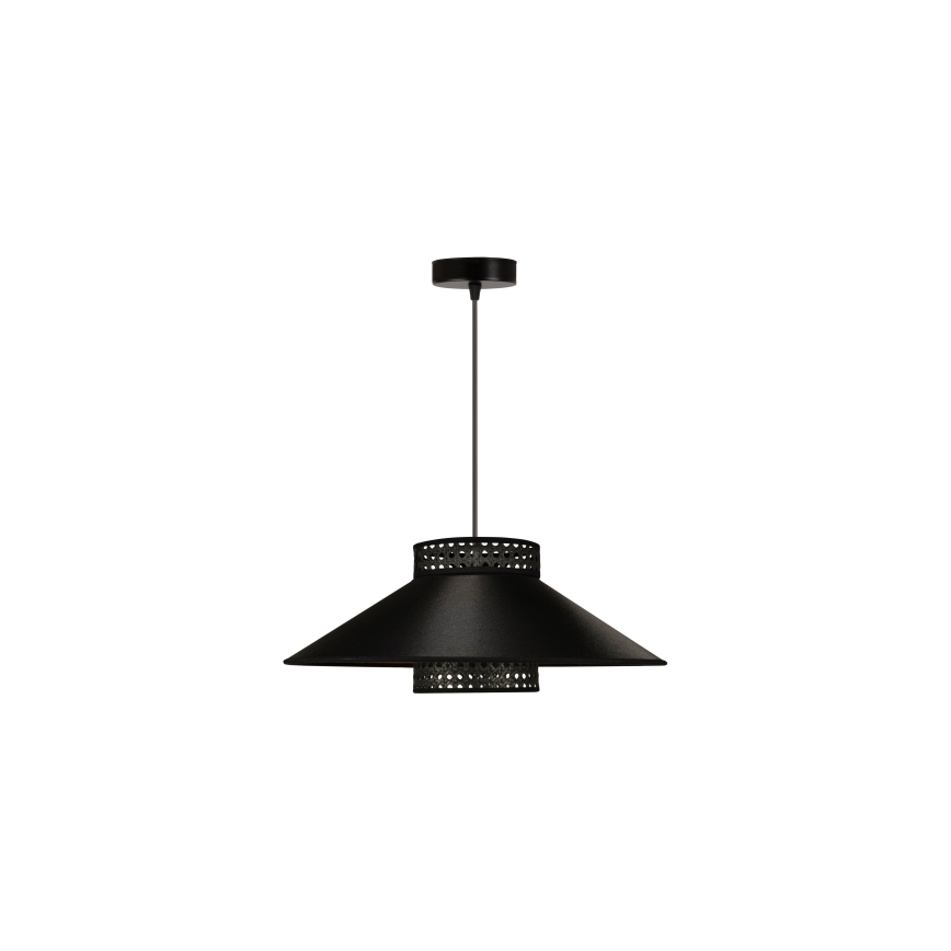 Duolla - Подвесная люстра RIO RATTAN 1xE27/15W/230V диаметр 45 см черный/золотистый