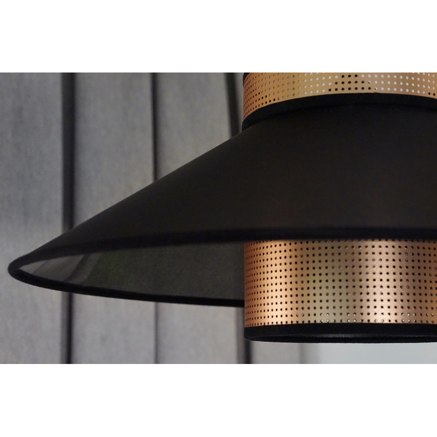 Duolla - Подвесная люстра RIO SHINY 1xE27/15W/230V диаметр 45 см черный/медный