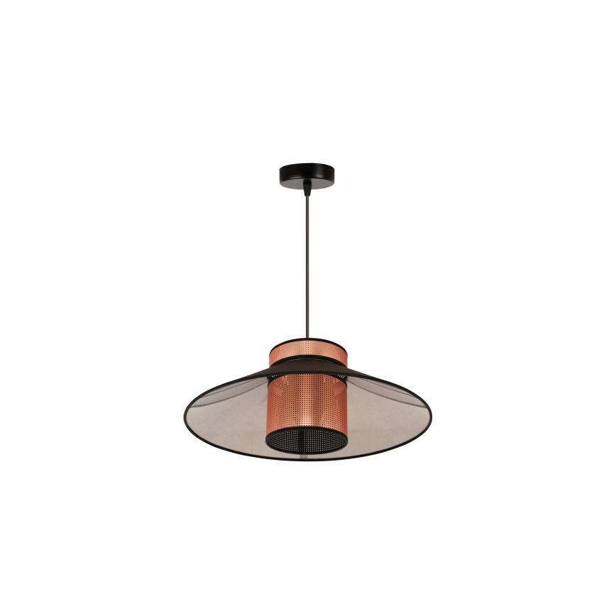 Duolla - Подвесная люстра RIO SHINY 1xE27/15W/230V диаметр 45 см черный/медный