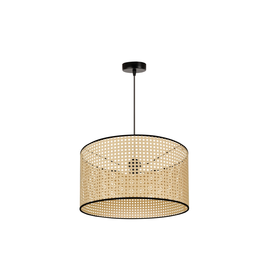 Duolla - Подвесная люстра ROLLER 1xE27/15W/230V диаметр 45 см ротанг/черный