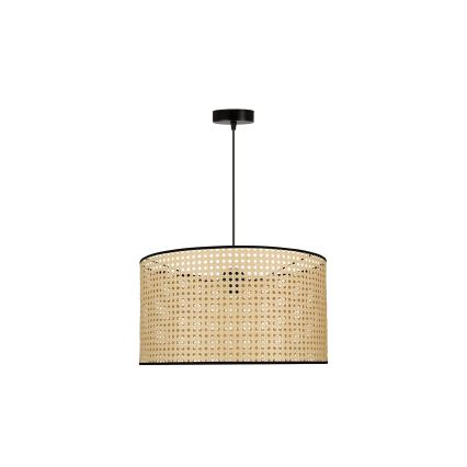 Duolla - Подвесная люстра ROLLER 1xE27/15W/230V диаметр 45 см ротанг/черный