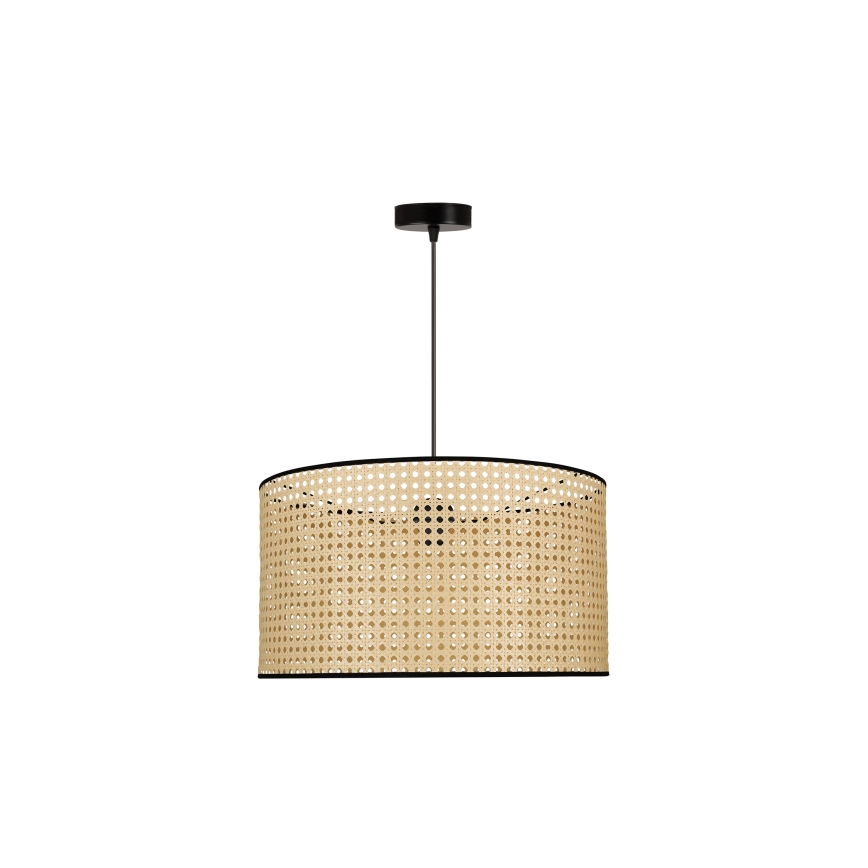 Duolla - Подвесная люстра ROLLER 1xE27/15W/230V диаметр 45 см ротанг/черный