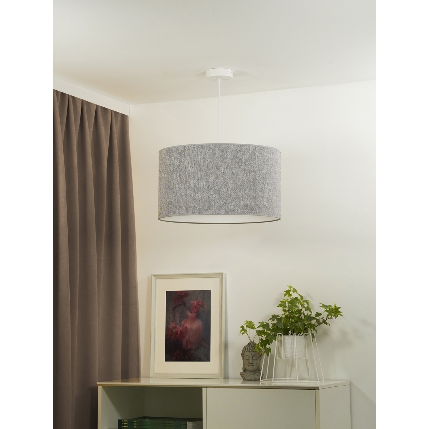 Duolla - Подвесная люстра ROLLER ECO RECYCLING 1xE27/15W/230V диаметр 45 см серый