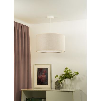 Duolla - Подвесная люстра ROLLER ECO RECYCLING 1xE27/15W/230V диаметр 45 см кремовый