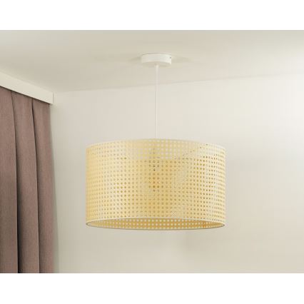Duolla - Подвесная люстра ROLLER RATTAN 1xE27/15W/230V диаметр 45 см бежевый