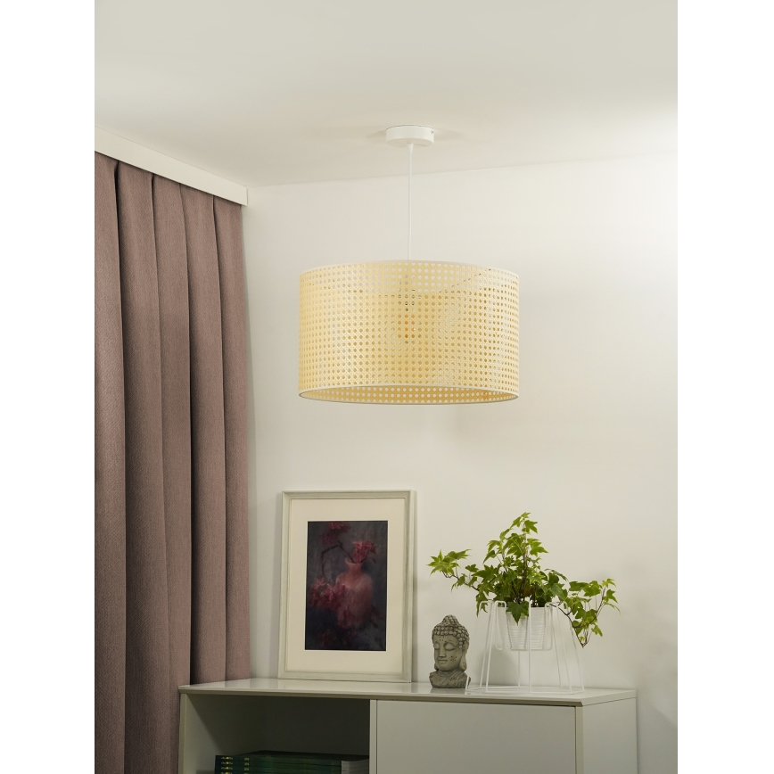 Duolla - Подвесная люстра ROLLER RATTAN 1xE27/15W/230V диаметр 45 см бежевый