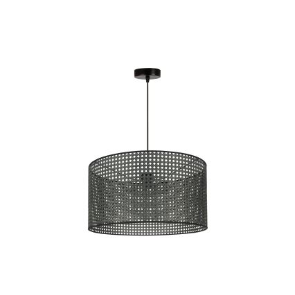 Duolla - Подвесная люстра ROLLER RATTAN 1xE27/15W/230V диаметр 45 см черный