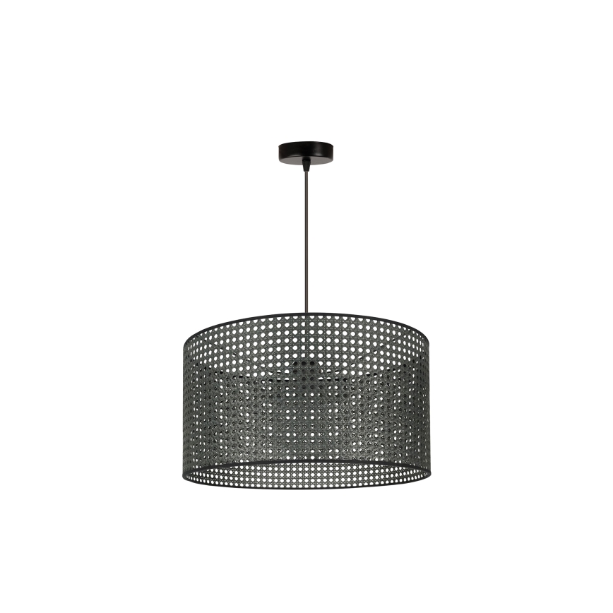 Duolla - Подвесная люстра ROLLER RATTAN 1xE27/15W/230V диаметр 45 см черный