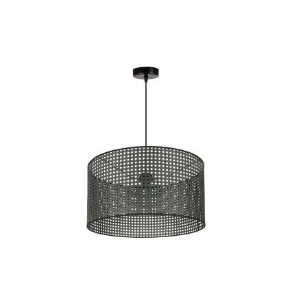 Duolla - Подвесная люстра ROLLER RATTAN 1xE27/15W/230V диаметр 45 см черный