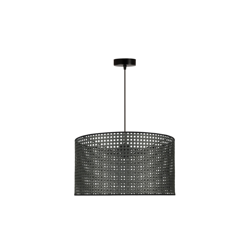 Duolla - Подвесная люстра ROLLER RATTAN 1xE27/15W/230V диаметр 45 см черный