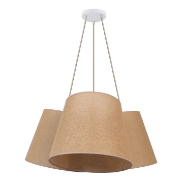 Duolla - Подвесная люстра ROSSA 3xE27/15W/230V диаметр 75 см коричневый